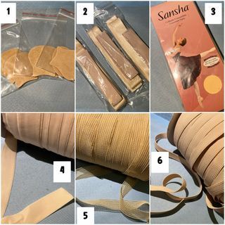 包平郵Ballet accessories pointe shoe ribbons elastics convertible tights suede caps 芭蕾舞用品緞帶鬆緊帶橡筋絲帶絲襪皮頭 下面睇價錢 please read description