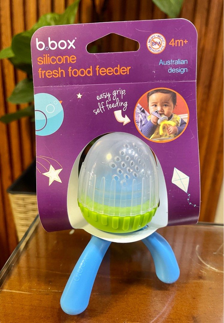 b.box silicone fresh food feeder (Category: Weaning & Toddler Feeding) located in Quezon City. Submitted by kryshnanzyanna (Listing ID 1242173414, Image 1). Description: b.box silicone fresh food feeder Php 500.