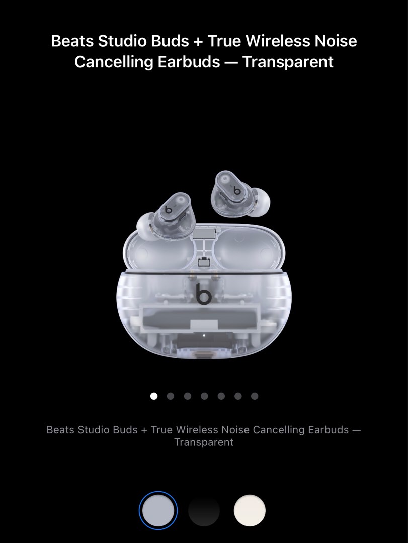 Beats Studio Buds+ (Transparent) 2023, Audio, Earphones on Carousell