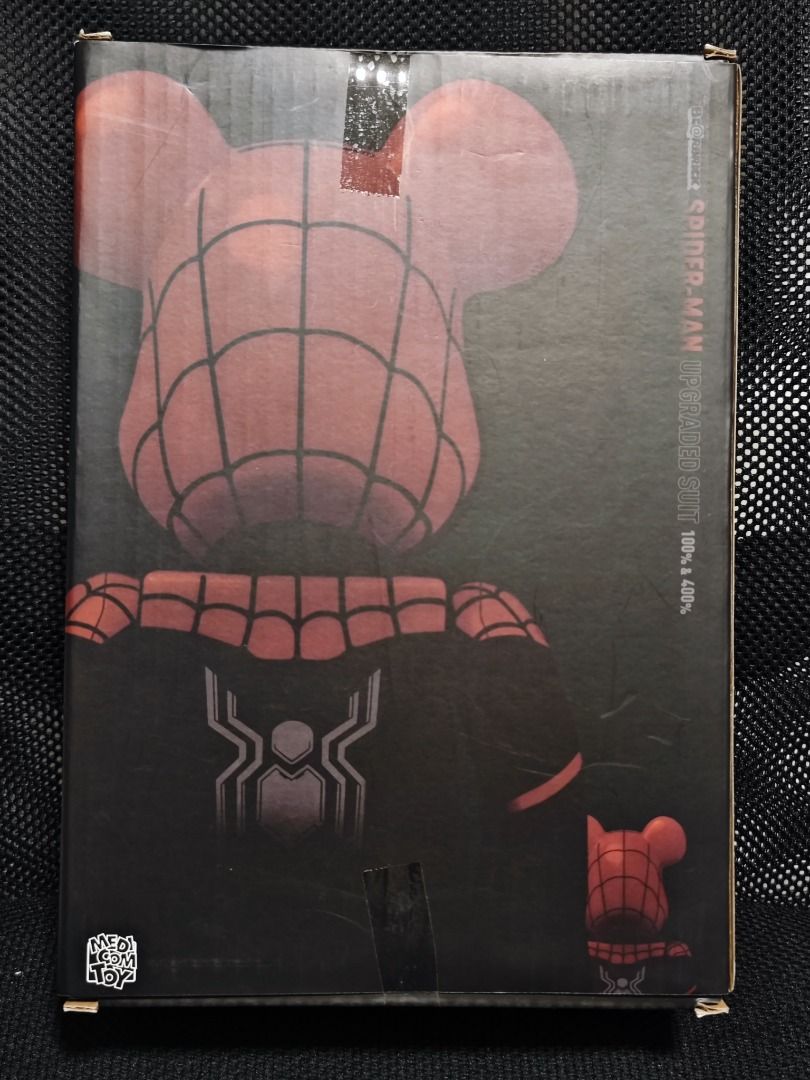 be@rbrick Spiderman Upgraded Suit Ver. 400&100% bearbrick 蜘蛛俠No 