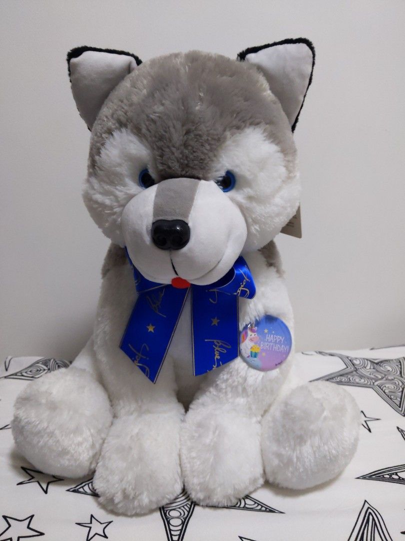 Blue magic husky stuffed toy price discount
