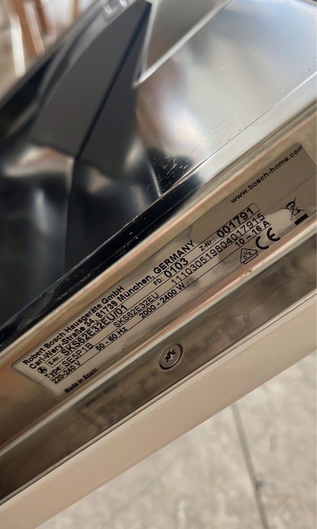 Bosch dishwasher silence plus, TV & Home Appliances, Kitchen Appliances