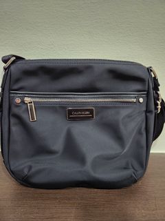 Calvin Klein Sussex Nylon Crossbody Bag In Navy