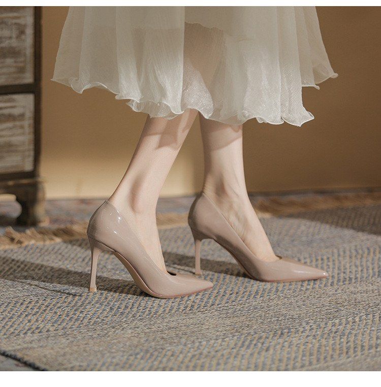 High quality Brand New Pinkish purple high heels