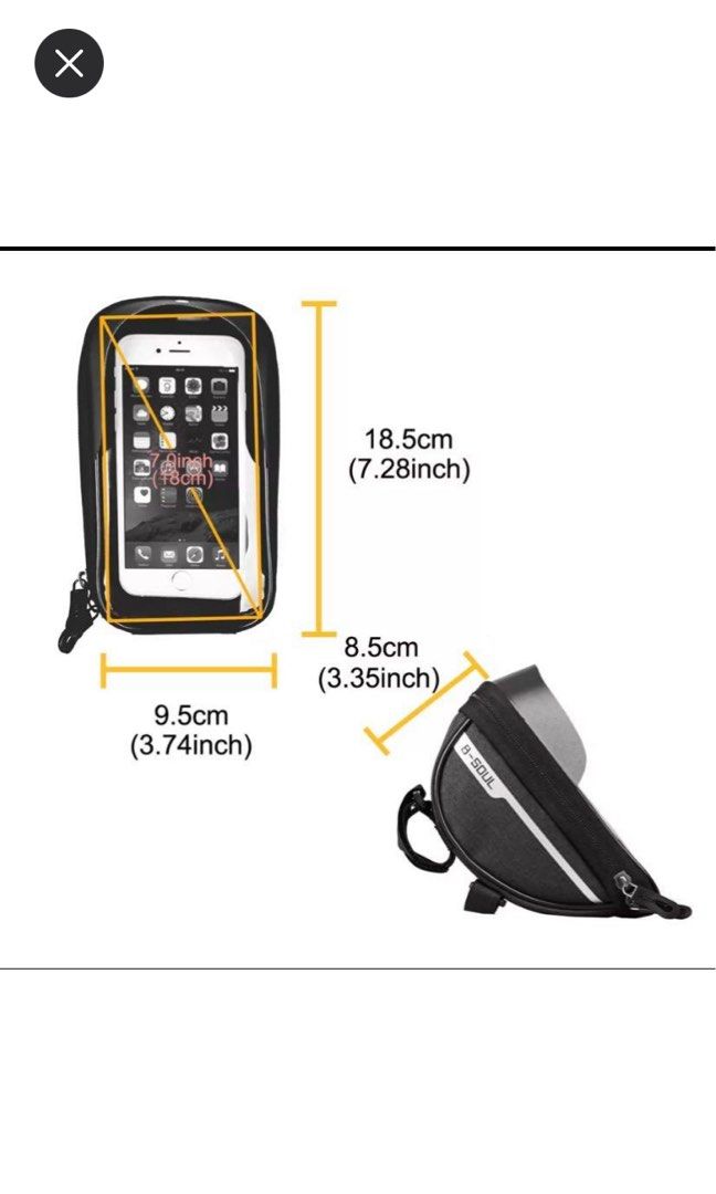BSOUL Bike Phone Holder, Sports Equipment, Bicycles & Parts, Parts &  Accessories on Carousell