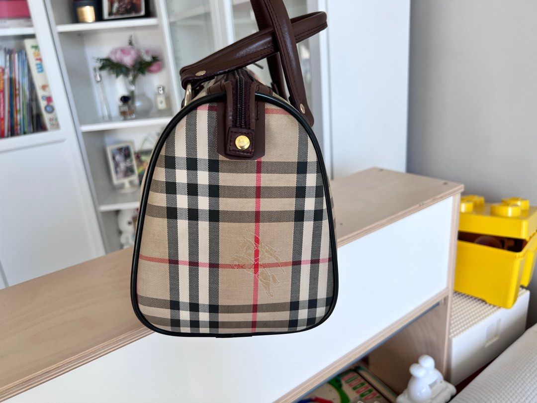 Burberry Boston bag Vintage Bowling bag, Luxury, Bags & Wallets on