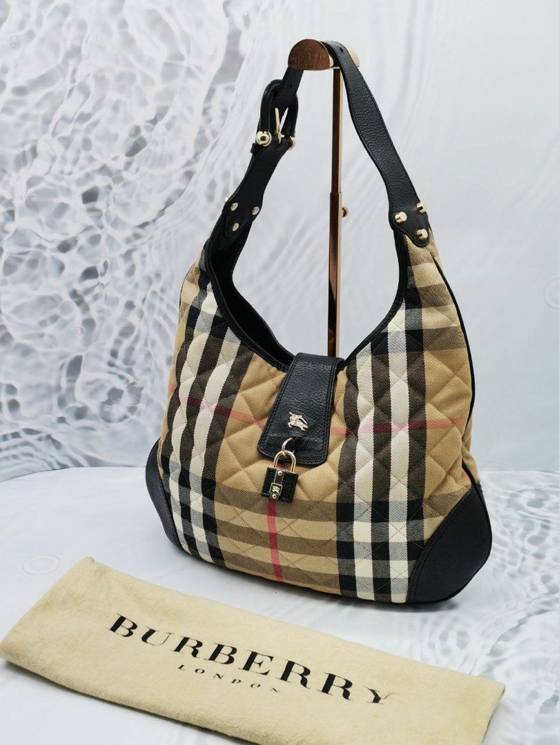 Burberry house check hobo new arrivals