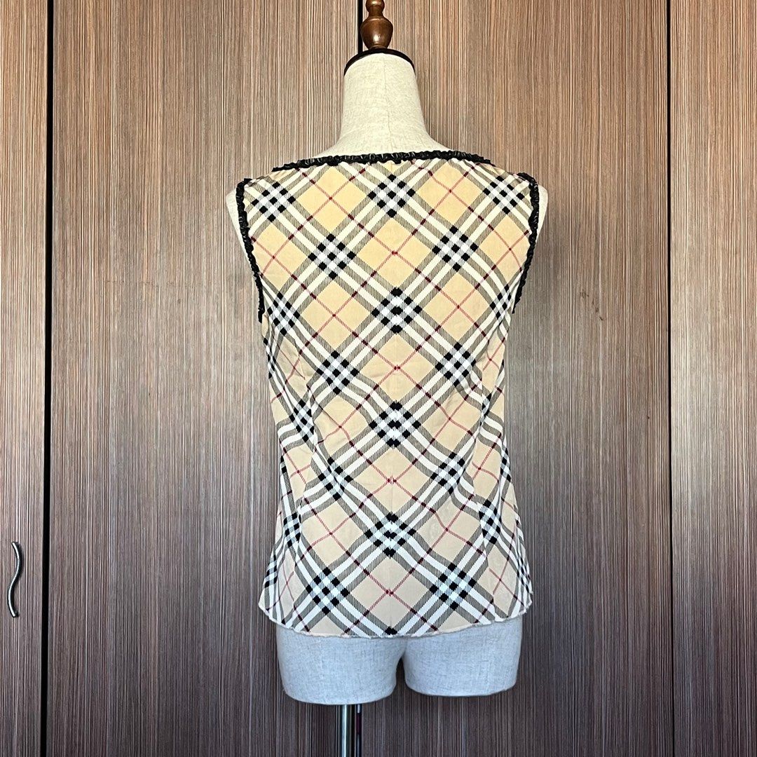 Burberry sleeveless shirt hot sale