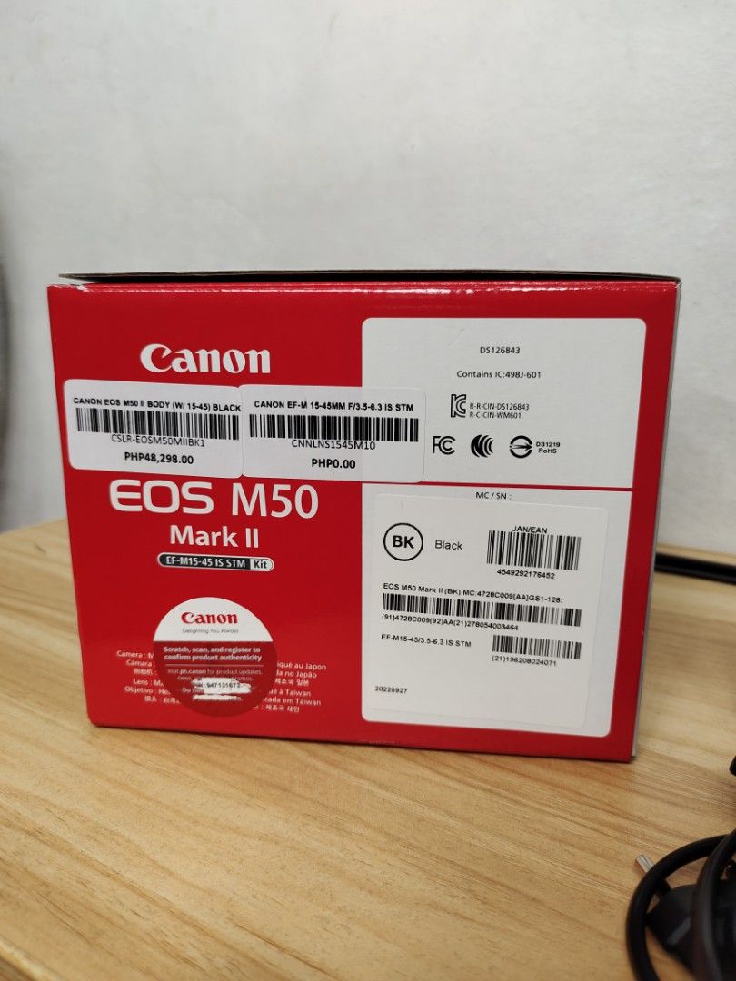 Canon M50 Mark ii, Photography, Cameras on Carousell