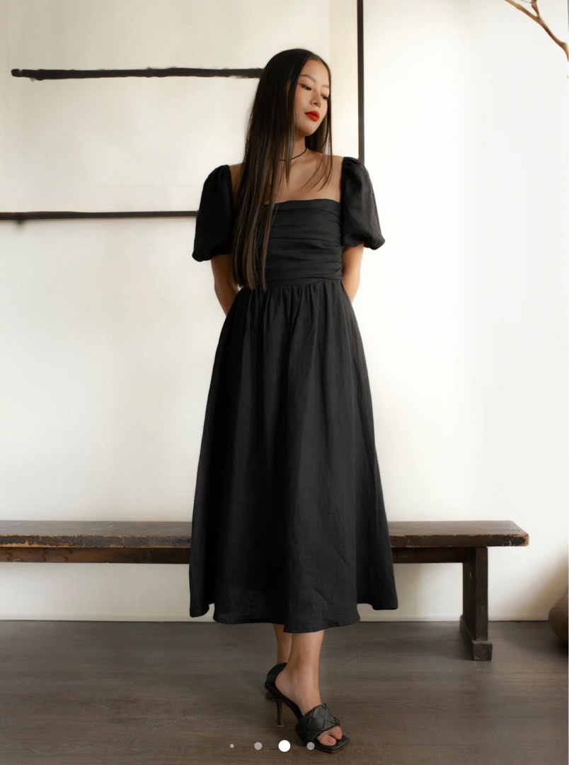 Caramel Monster Kourtney Dress in Black, Women's Fashion, Dresses & Sets, Dresses on Carousell