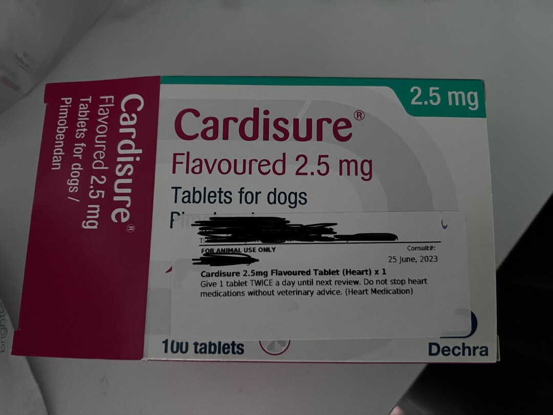 Cardisure 2.5mg pimobendan, Pet Supplies, Health & Grooming on Carousell