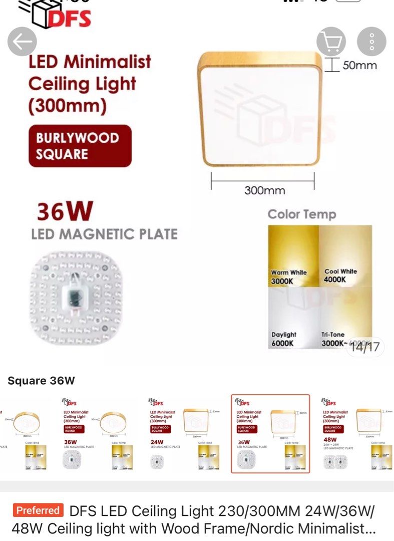 Ceiling light (Category: Lighting) located in Singapore. Submitted by rdy (Listing ID 1242215616, Image 2). Description: Just bought and install for a day decided to install ceiling fan instead. It’s a tri tone lighting.Bought at $45 willing to sell off at the lower price. Negotiable.No box..