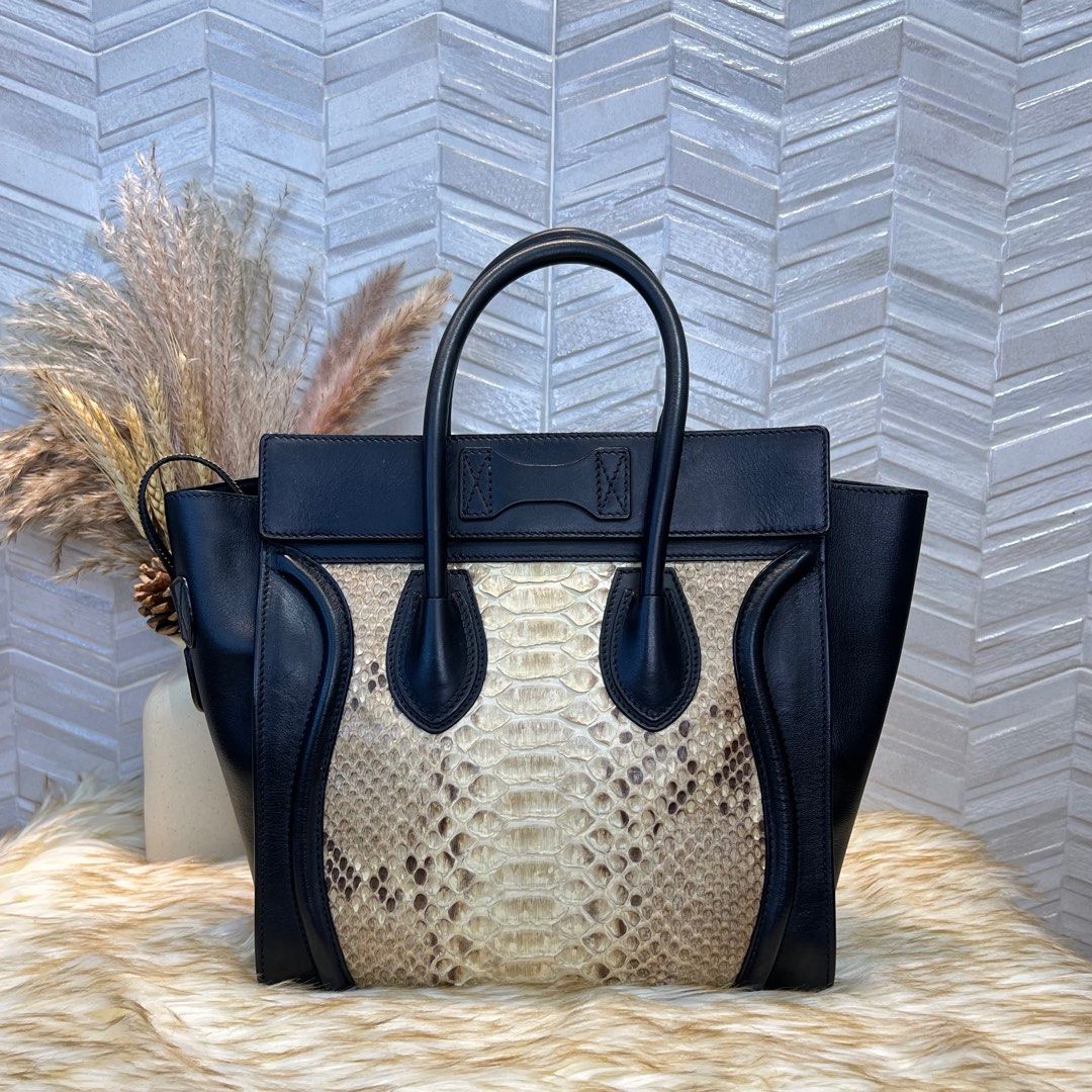 Celine Exotic Leather Mini Luggage Bag