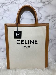 Celine, Bags, Cabas Thais In Textile With Celine Allover Printnatural Tan