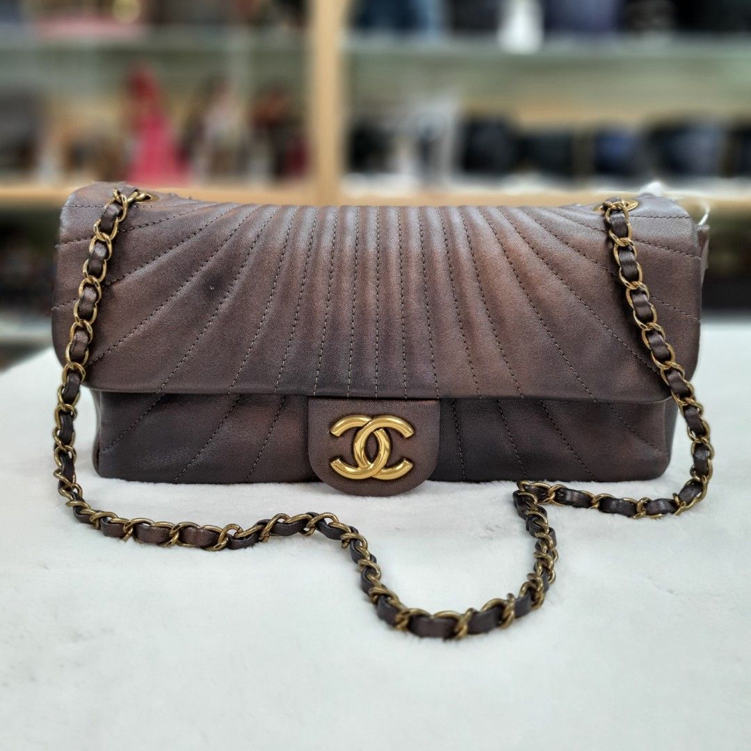 Chanel east west flap bag store