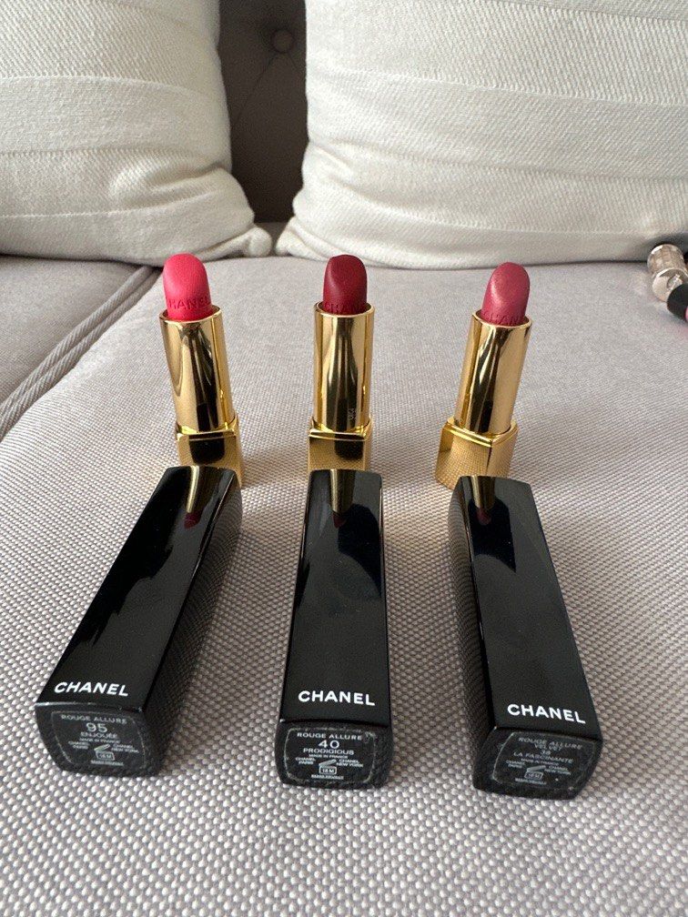 Review Chanel Rouge Allure Lipstick in Enjouée 95  possible dupe   randombeautythings