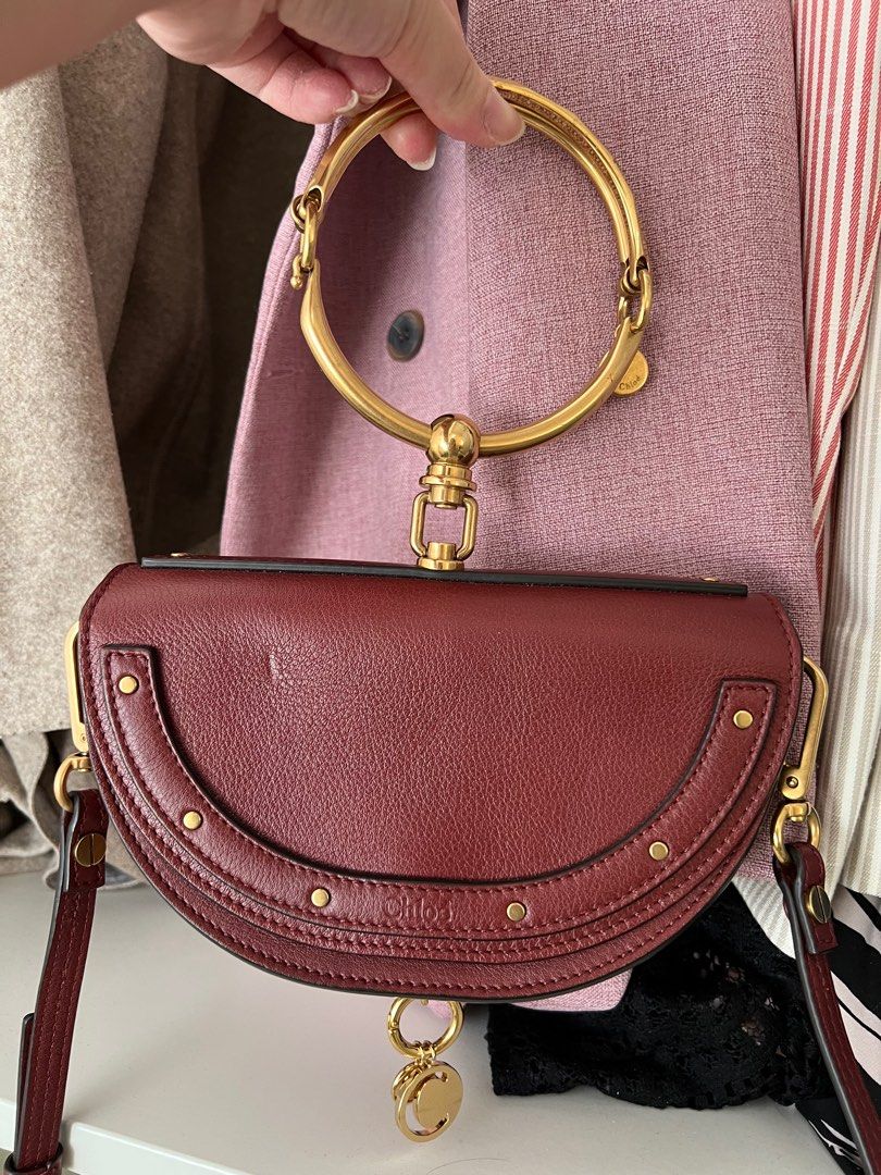 Chloe Nile Mini Burgundy Carousell