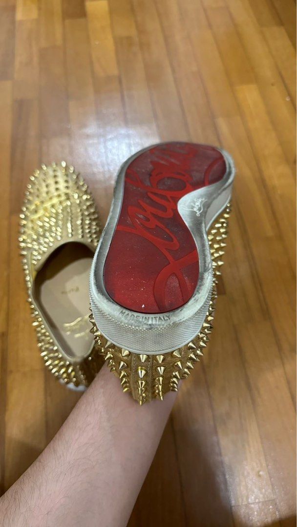 christian louboutin gold Men s Fashion Footwear Dress Shoes on