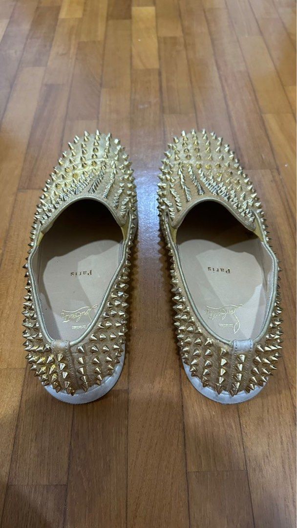 christian louboutin gold Men s Fashion Footwear Dress Shoes on