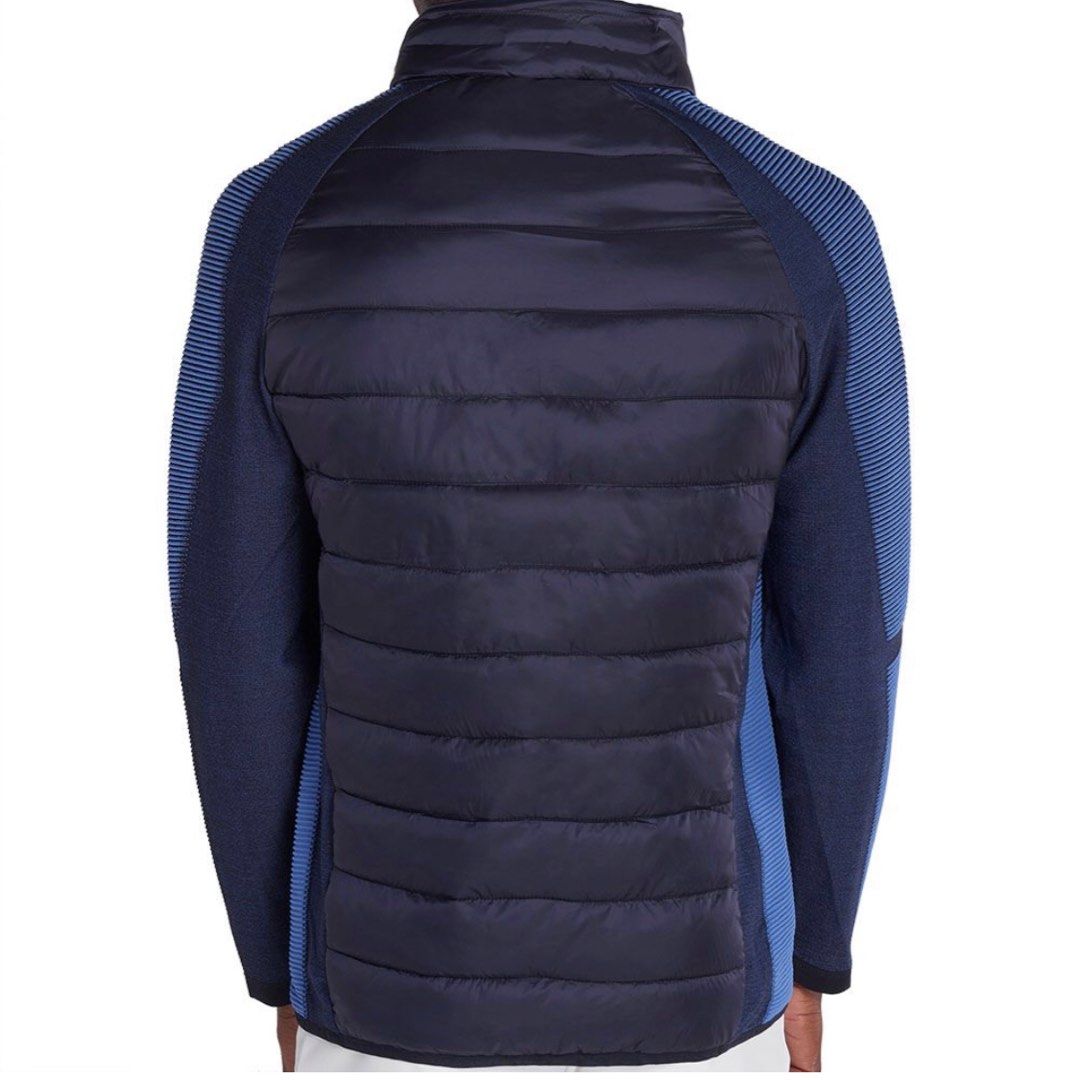 CK Outer Jacket （分類：外套及戶外衣服）位於 Hong Kong。 由 bonbonbc 提交（商品編號 1242312179，圖片 2）。簡介： CK 戶外夾綿外套 （購自英國🇬🇧）原價£199 = hk$1,800 Calvin Klein Dynamo Tech Knit Jacket - Navy/Ocean Blue。