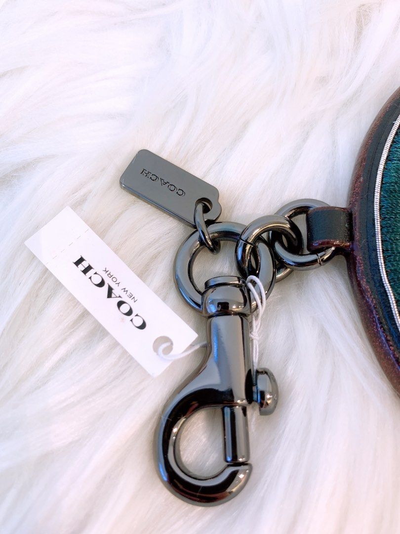 Coach carabiner cheap key ring