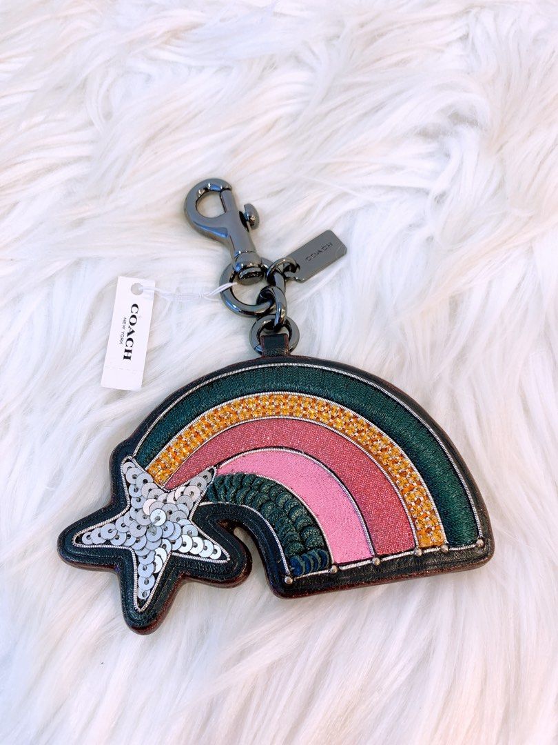 Coach rainbow keychain sales