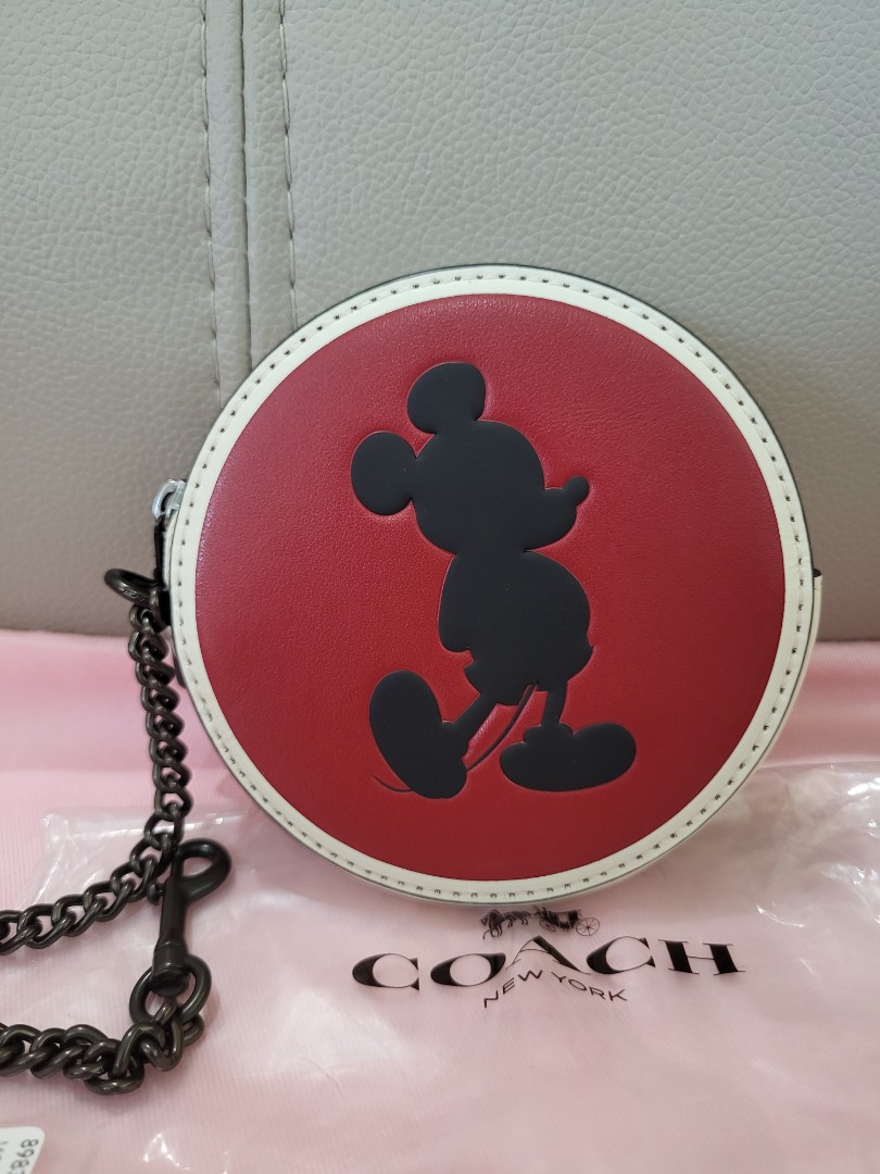 Coach x Disney wallet coins bag小銀包，散紙包coin case, bag charm