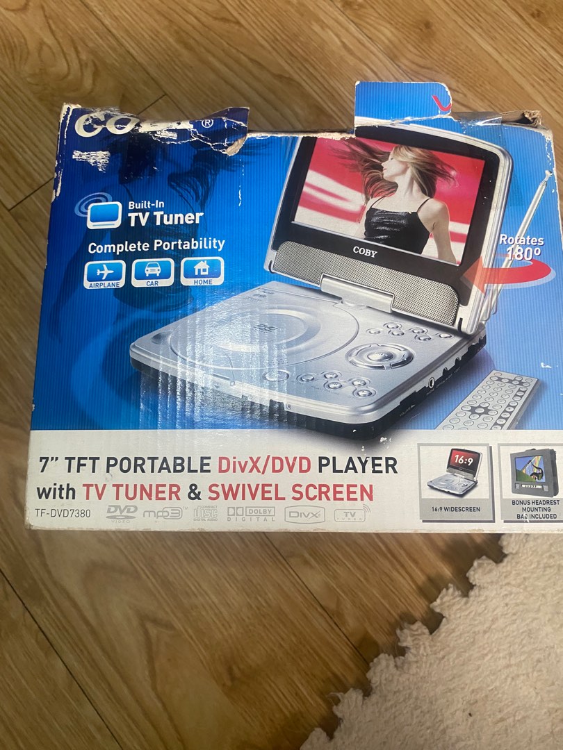 COBY Portable CD Player with TV Tuner on Carousell