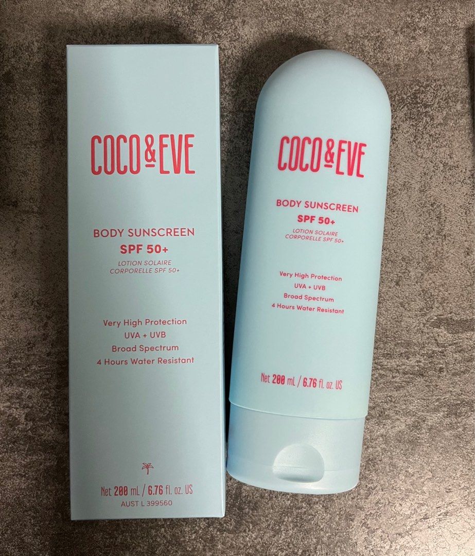 Coco&Eve Body Sunscreen SPF 50+ (200ml), Beauty & Personal Care, Bath