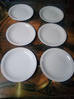 Collectible Lubiana of Poland Inter American Porcelain Dinner Plates (Plain White/Set of 6)
