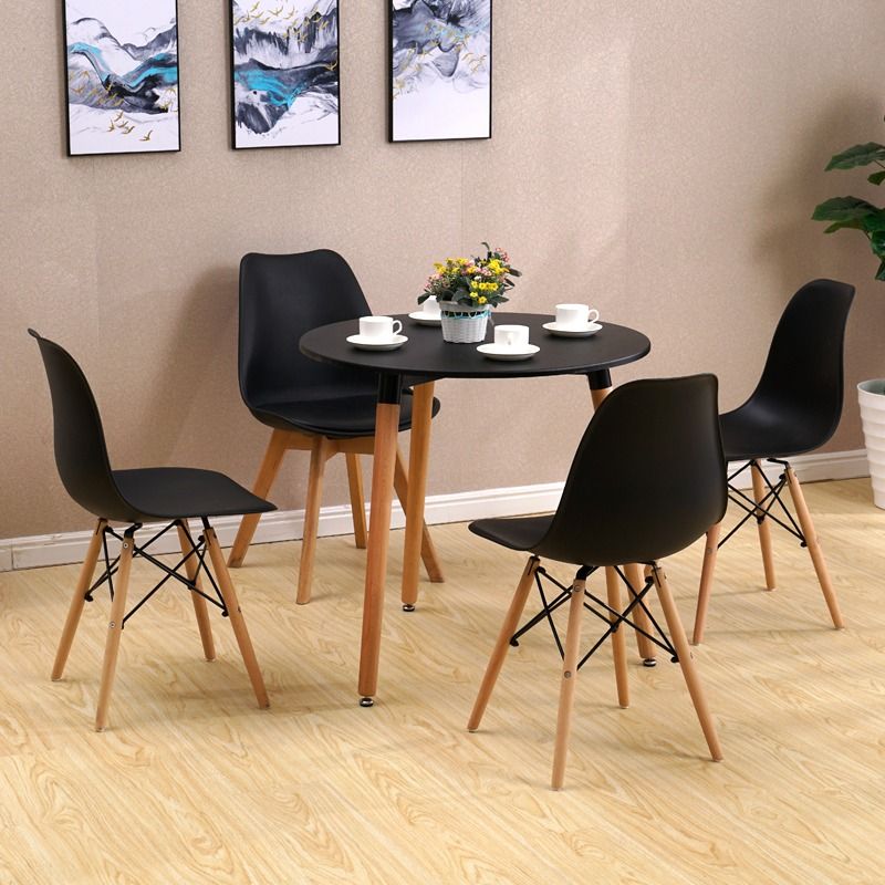Creative family small round table reception table Simple casual