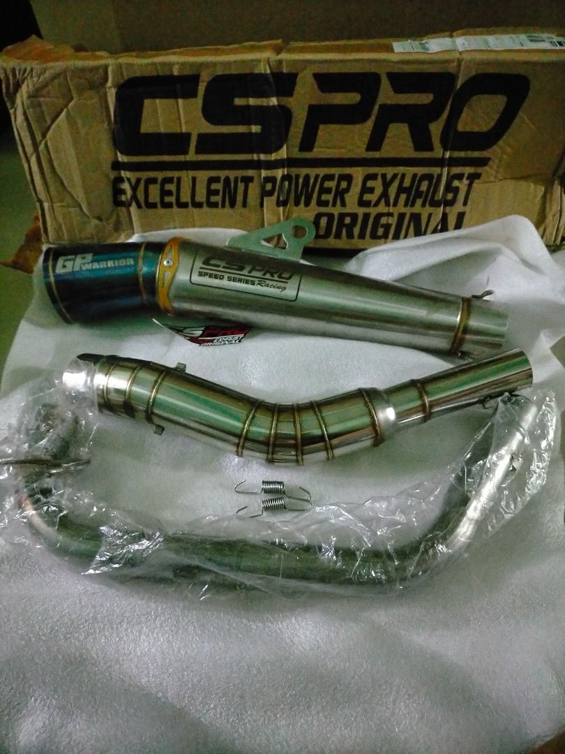 CS PRO GP WARRIOR OPEN PIPE, Motorbikes, Motorbike Parts & Accessories ...