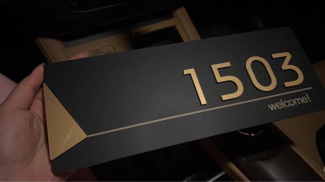 Customised Unit Sign Customised door sign/unit number signage ...