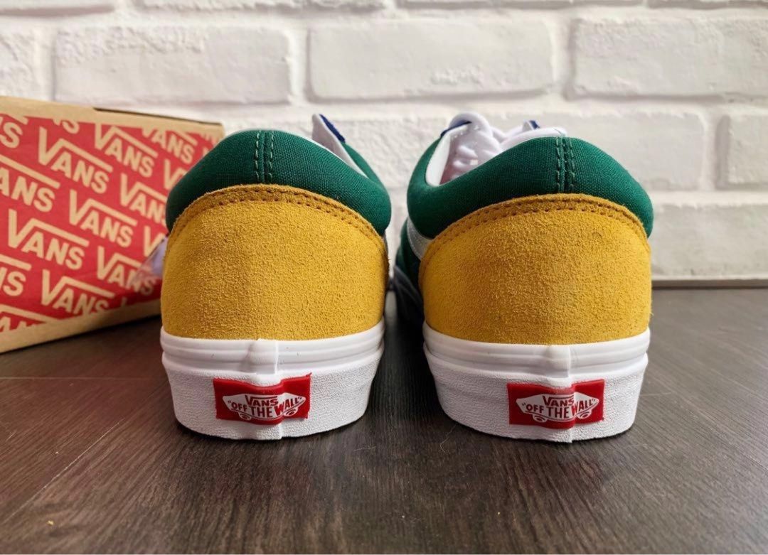 Red yellow vans hot sale
