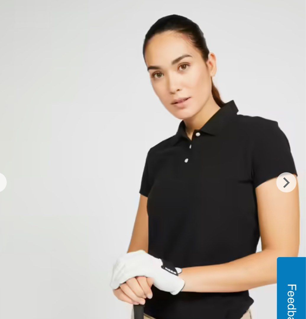Polo all black decathlon store