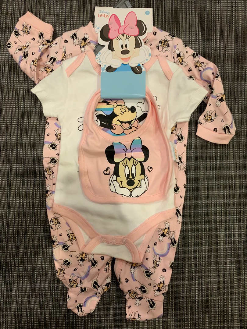 DISNEY BABY 36M Minnie Mouse 3 in 1 Set, Babies & Kids, Babies & Kids