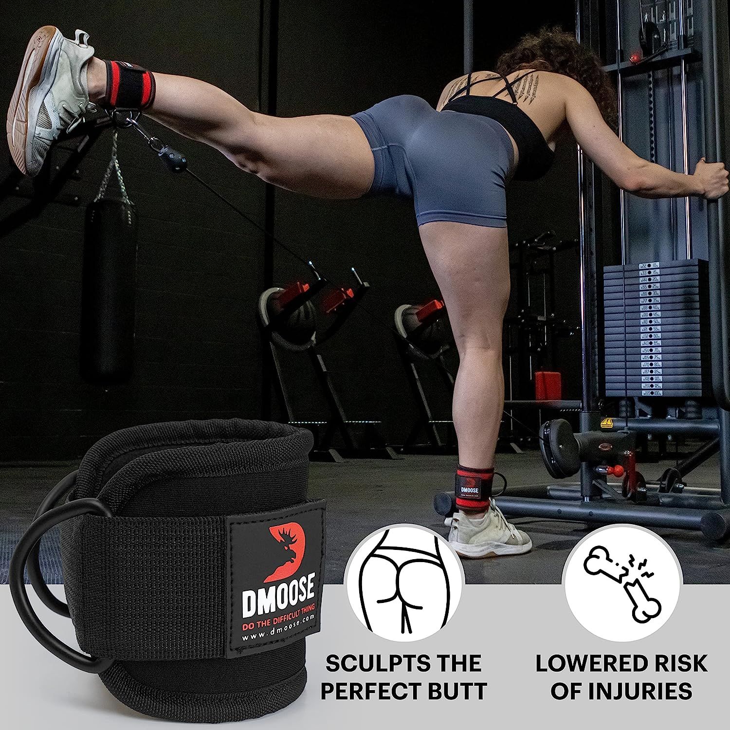 Boost Lower Body Strength with DMoose Ankle Straps for Cable Machines