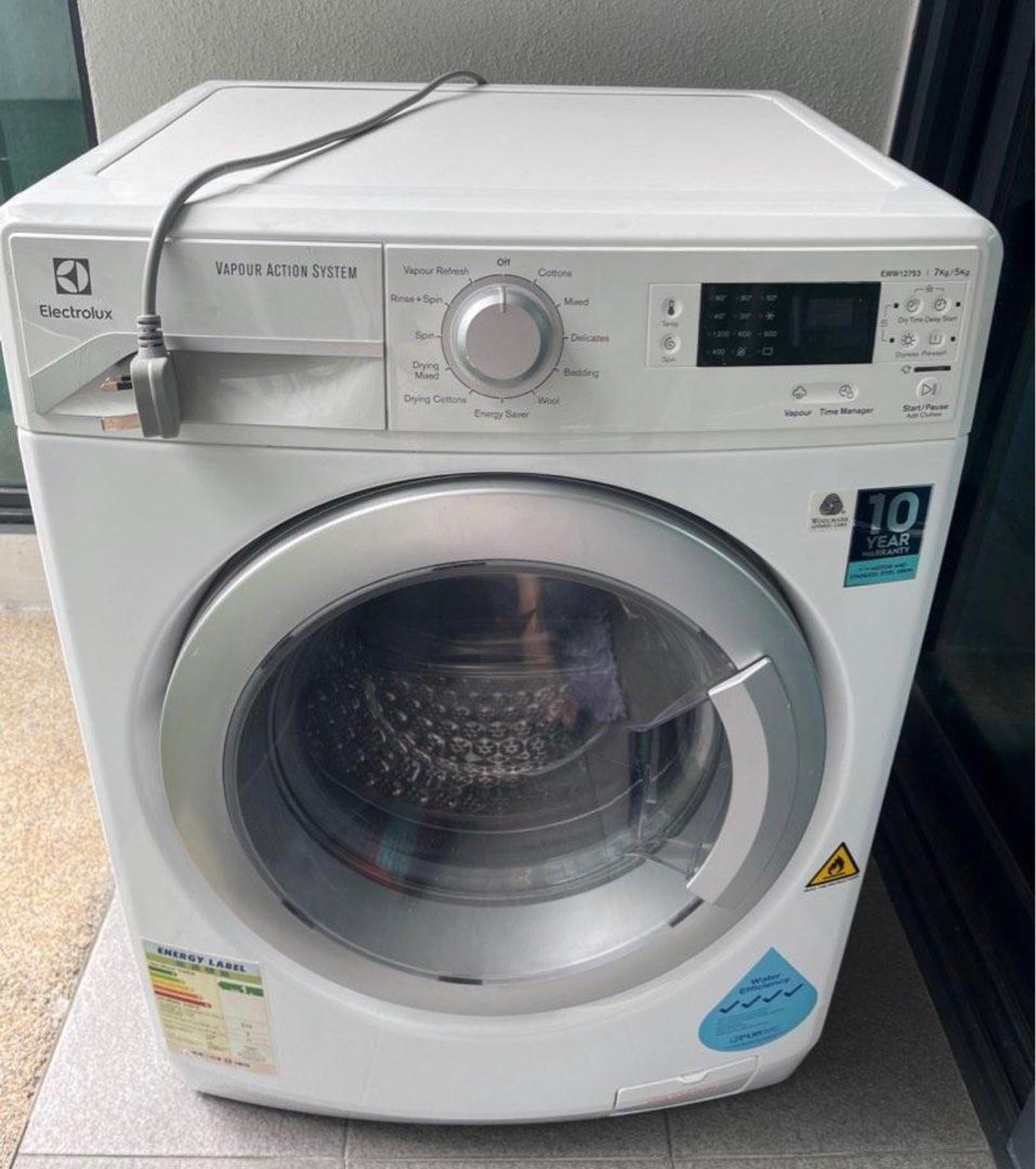Electrolux 2 in 1 Washer Dryer 7kg/5kg, TV & Home Appliances, Washing