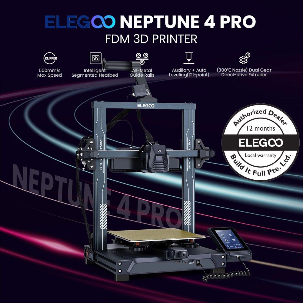 Elegoo Neptune 4 Pro 3D printer, Computers & Tech, Printers, Scanners & Copiers on Carousell