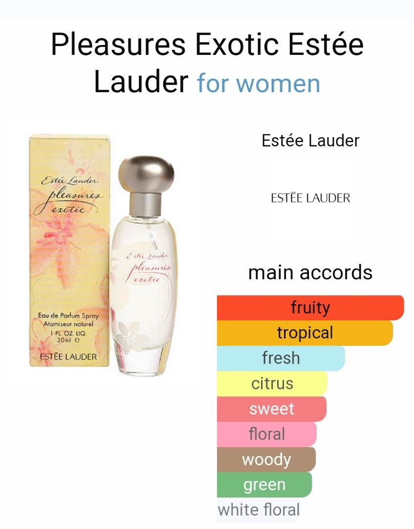 Estee Lauder Pleasure Exotic perfume decant sample