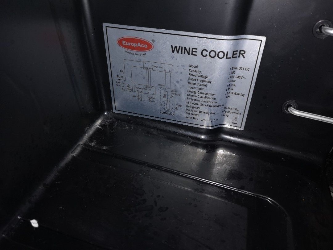 EuropAce wine chiller, TV & Home Appliances, Other Home Appliances on