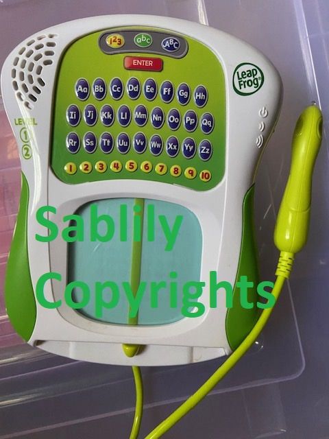 Excellent Condition LeapFrog Scribble and Write Set (Category: Educational & Learning Toys) located in Singapore. Submitted by sablilyl (Listing ID 1242228811, Image 1). Description: Used less than 5 times, in excellent condition. Cash carry sengkang. -Explore six activities that introduce writing, drawing and spelling with the help of Mr. Pencil -Write numbers, shapes, uppercase letters and lowercase letters step-by-step -Use the stylus on the t