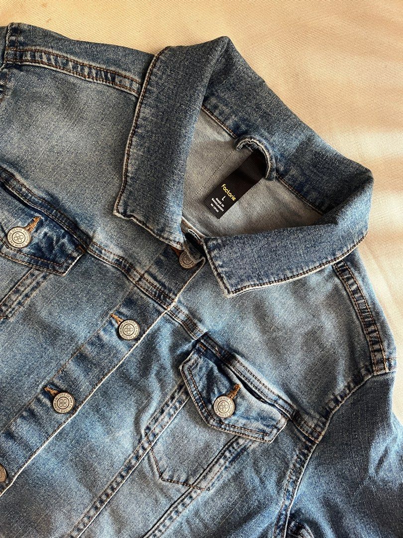 FACTORIE Women Blue Denim Jacket
