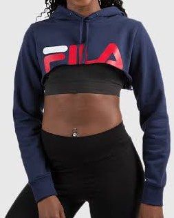 Fila sweater crop top cheap