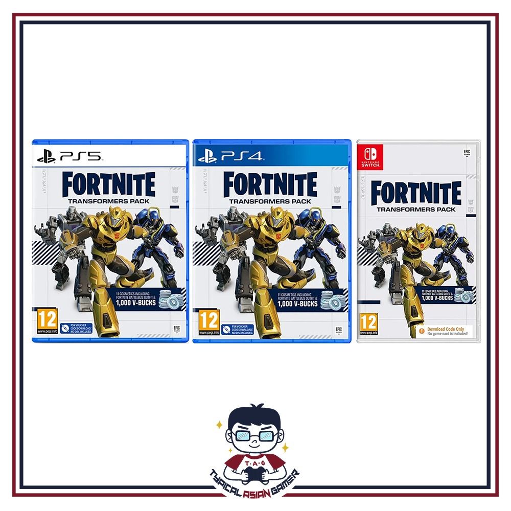 Fortnite Transformers Pack (Code in Box) [PS5/PS4/Switch], Video Gaming