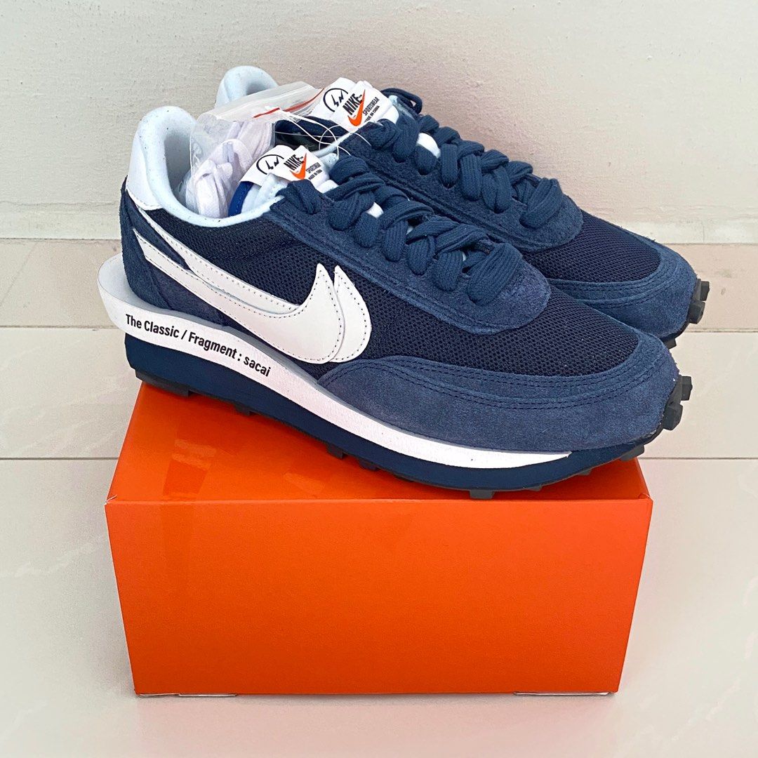fragment x sacai x nike ldwaffle blue void