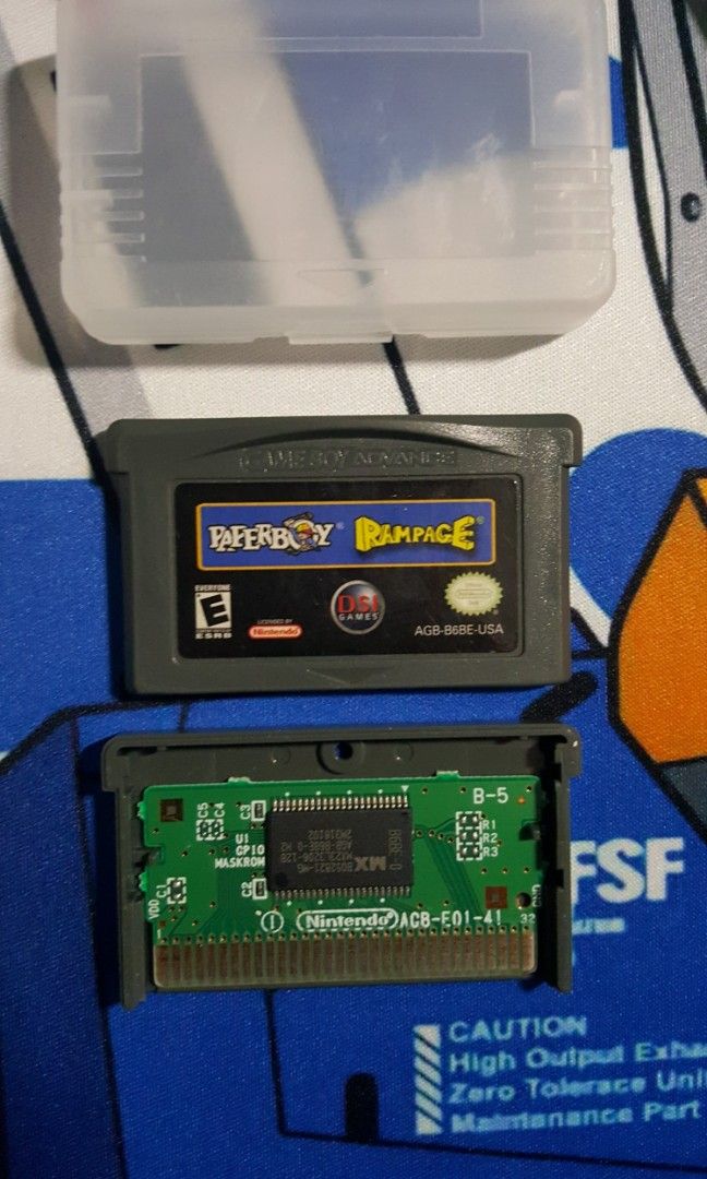 GBA Paperboy & Rampage (Category: Nintendo) located in San Juan City. Submitted by ricsgaragesale (Listing ID 1242330474, Image 2). Description: GBA Paperboy & Rampage Price: 700 PHP - Authentic. - Tested and working. Reason for selling: Decluttering and not playing it anymore. Meet up locations: GreenHills, Cubao area or let's just talk about the other meet up locations. Mode of Delivery: Lalamove and LBC Note: Shipping fee is shouldered by the 