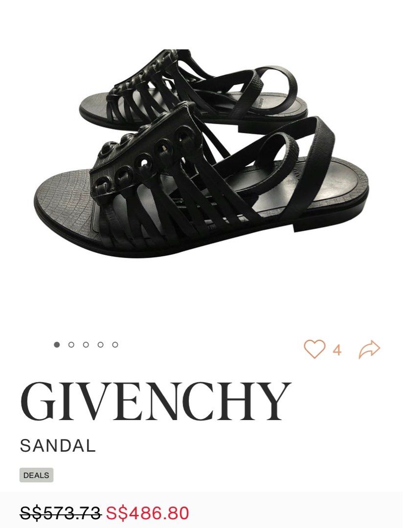Givenchy white cheap sandals