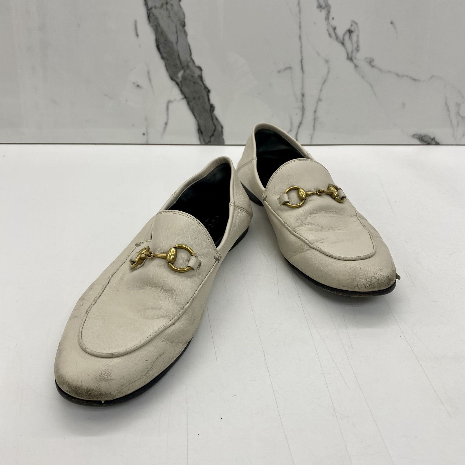 GUCCI BEIGE HORSEBIT LOAFERS 237019463 WE Luxury Sneakers