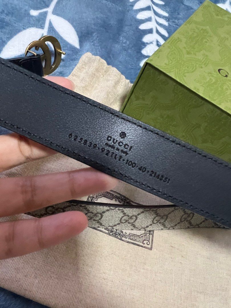 Gucci marmont belt serial hot sale number